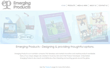 Tablet Screenshot of emergingproducts.com.au
